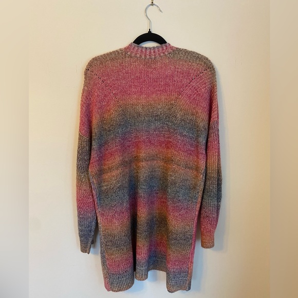 Multi-Color Open Front Sweater - Picture 3 of 3